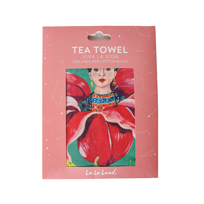 Tea Towel Viva La Vida Flower