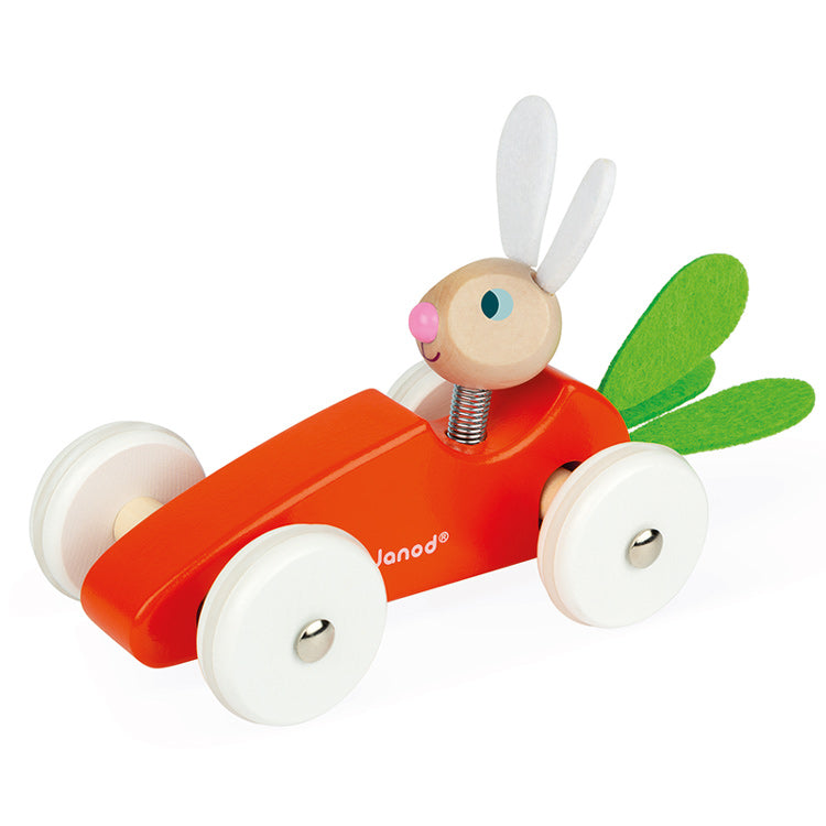 Janod Rabbit Carrot Car