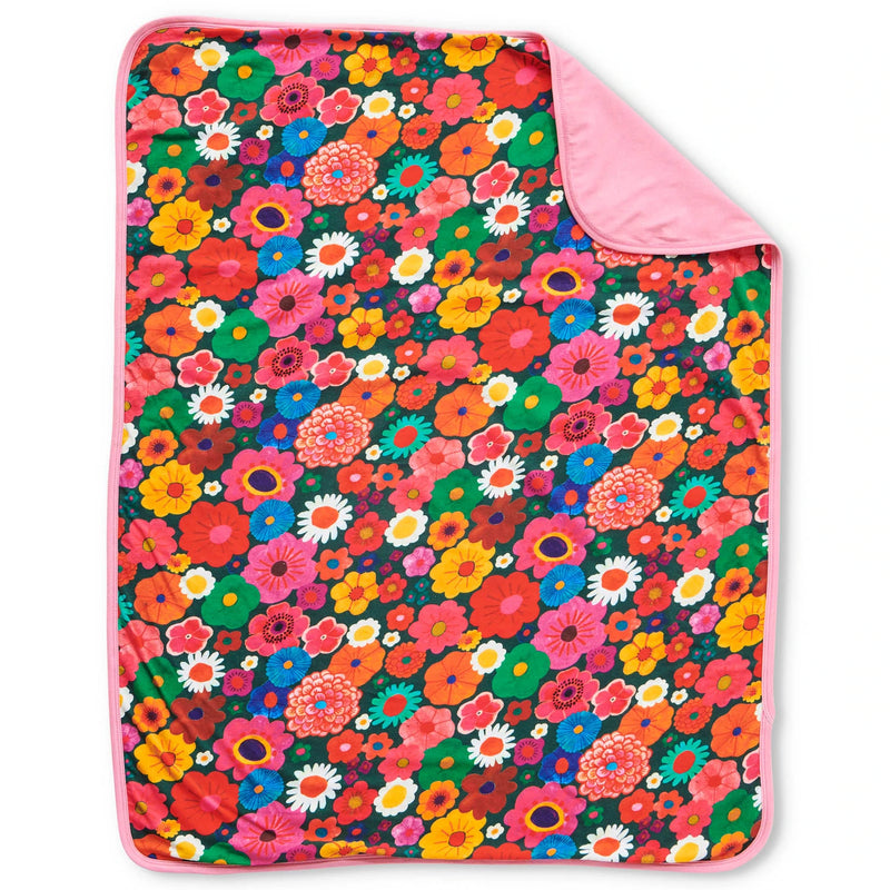 Flower Bed Organic Stroller Blanket